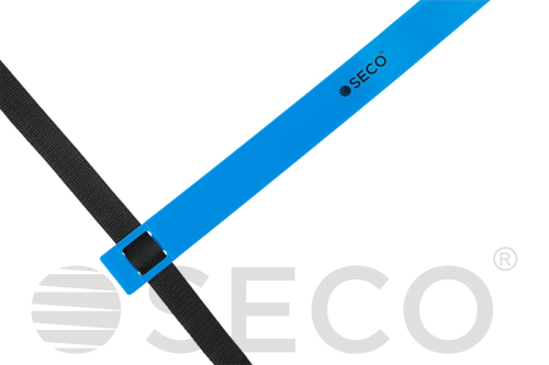 Тренировочная лестница координационная для бега SECO® 12 ступеней 6 м синего цвета
