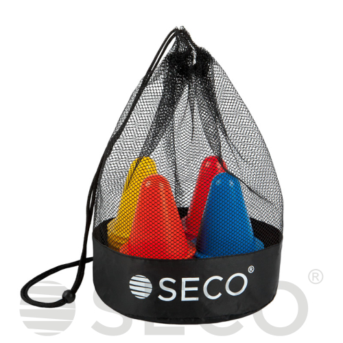 Набор конусов для тренировок SECO® 8 см 4 цвета (40 штук)