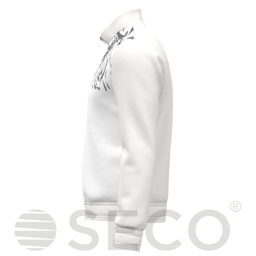 Кофта спортивна SECO® Laura II 25314610 колір: білий (коротка блискавка)