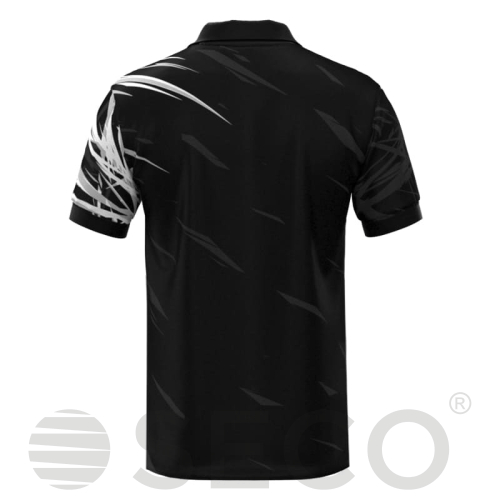 Футболка Поло SECO® Meteor 25240401 цвет: черный/белый