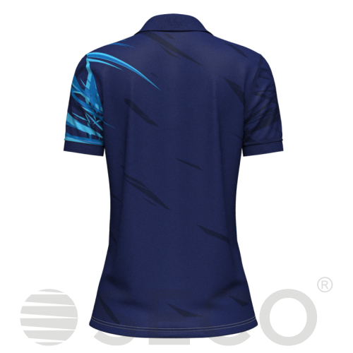 Футболка Поло SECO® Meteor 25241011 женская цвет: темно-синий/голубой