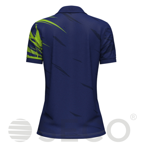 Футболка Поло SECO® Meteor 25241006 женская цвет: темно-синий/неон