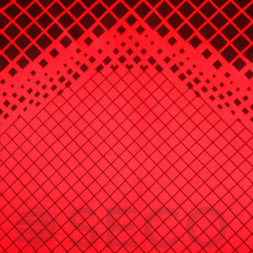 SECO ® Fußballuniform Geometry Set Schwarz/Rot