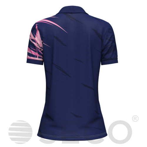 Футболка Поло SECO® Meteor 25241009 женская цвет: темно-синий/розовый