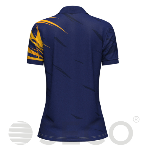 Футболка Поло SECO® Meteor 25241005 женская цвет: темно-синий/оранжевый