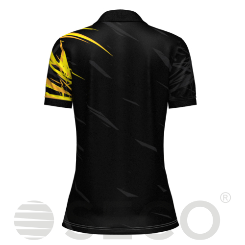 Футболка Поло SECO® Meteor 25241003 женская цвет: черный/желтый