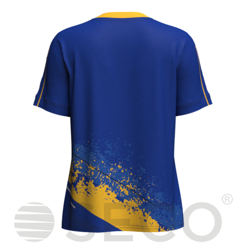 Футболка игровая SECO® Astrada 25227152 женская цвет: синий/желтый