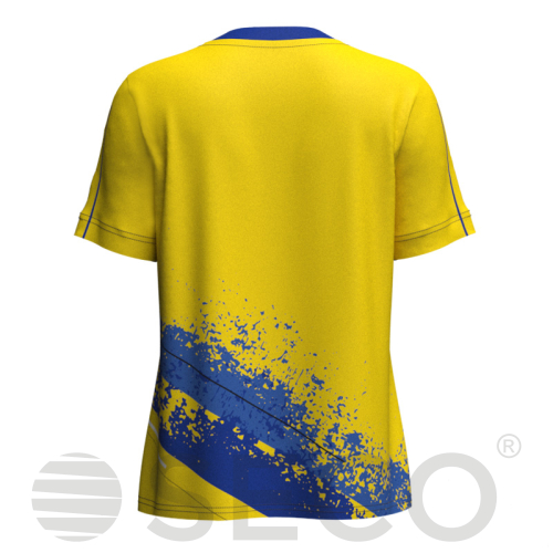 Футболка игровая SECO® Astrada 25227151 женская цвет: желтый/синий