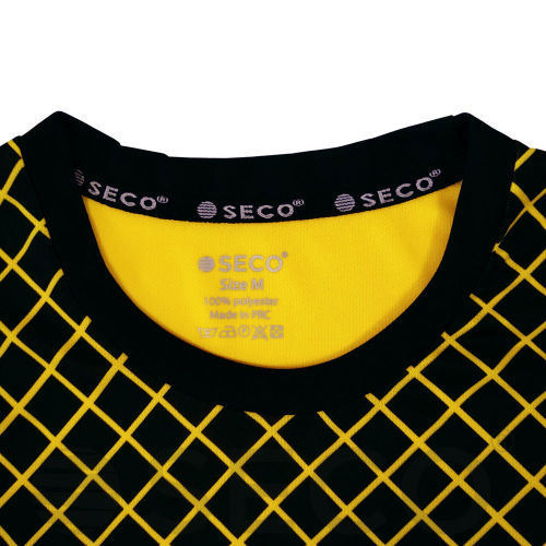Футбольная форма SECO® Geometry Set черно-желтая