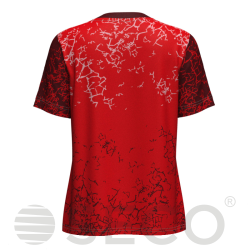 Футболка игровая SECO® Sanfaria 25228002 женская цвет: красный