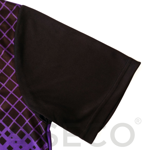 SECO ® Fußballuniform Geometry Set Schwarz/Violett