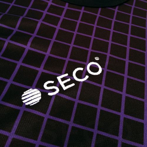 Футбольная форма SECO® Geometry Set черно-фиолетовая