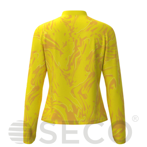 Кофта спортивная SECO® Laura 26314903 женская цвет: желтый (короткая молния)