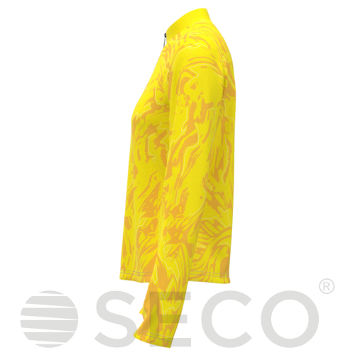 Кофта спортивная SECO® Laura 26314903 женская цвет: желтый (короткая молния)
