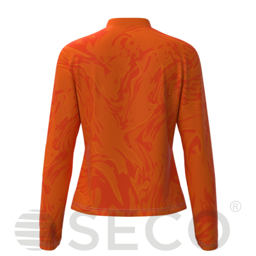 Кофта спортивная SECO® Laura 26314905 женская цвет: оранжевый (короткая молния)