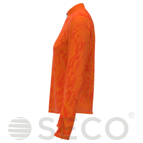 Кофта спортивная SECO® Laura 26314905 женская цвет: оранжевый (короткая молния)