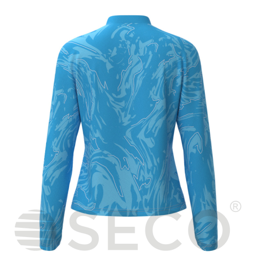 Кофта спортивная SECO® Laura 26314911 женская цвет: голубой (короткая молния)