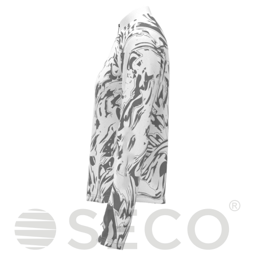 Кофта спортивная SECO® Laura 26314910 женская цвет: белый (короткая молния)