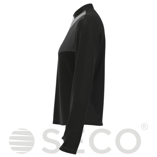 Кофта спортивная SECO® Davina 26315001 женская цвет: черный (короткая молния)