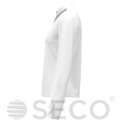 Кофта спортивная SECO® Davina 26315010 женская цвет: белый (короткая молния)