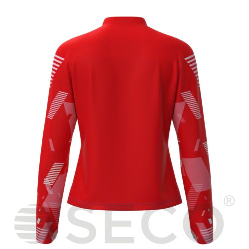 Кофта спортивная SECO® Forza 26315202 женская цвет: красный (короткая молния)