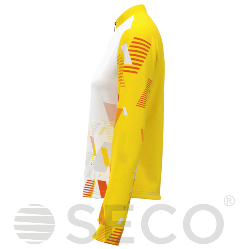 Кофта спортивная SECO® Forza 26315203 женская цвет: желтый (короткая молния)