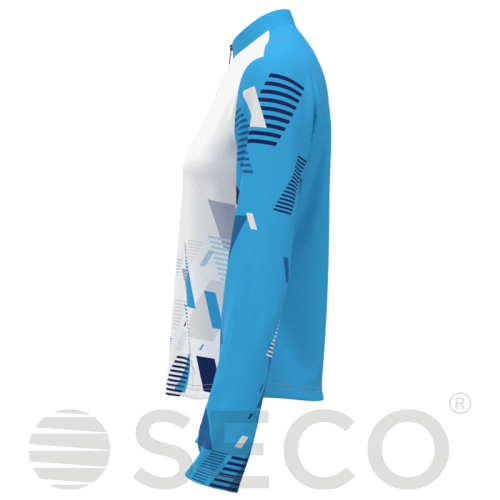 Кофта спортивная SECO® Forza 26315211 женская цвет: голубой (короткая молния)