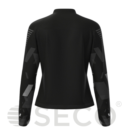 Кофта спортивная SECO® Forza 26315201 женская цвет: черный (короткая молния)