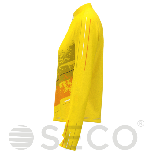 Кофта спортивная SECO® Astrada 26315303 женская цвет: желтый (короткая молния)