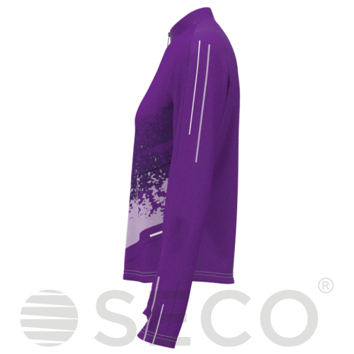 Кофта спортивная SECO® Astrada 26315308 женская цвет: фиолетовый (короткая молния)