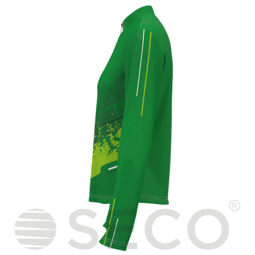 Кофта спортивная SECO® Astrada 26315307 женская цвет: зеленый (короткая молния)