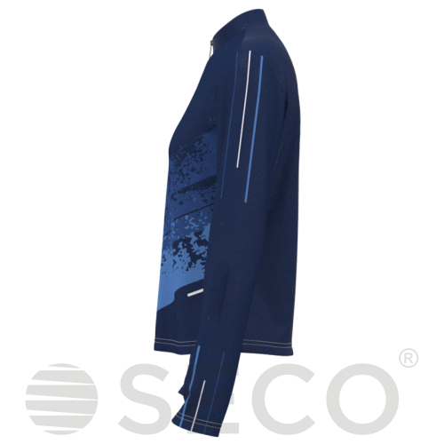 Кофта спортивная SECO® Astrada 26315312 женская цвет: темно-синий (короткая молния)