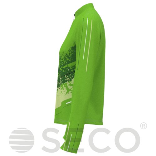 Кофта спортивная SECO® Astrada 26315321 женская цвет: салатовый (короткая молния)