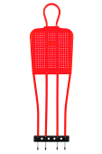 SECO® orange training dummy for football 175 cm