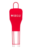 SECO® red training metal dummy for football with fabric 180 cm red