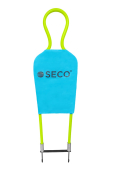 SECO® neon training metal dummy for football with fabric 155 cm blue
