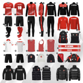 Бокс сет набор футболиста SECO® Astrada 20-02 цвет: красный