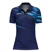 Футболка Поло SECO® Meteor 25241011 женская цвет: темно-синий/голубой