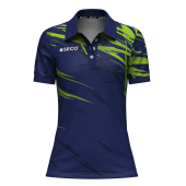 Футболка Поло SECO® Meteor 25241006 женская цвет: темно-синий/неон