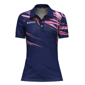 Футболка Поло SECO® Meteor 25241009 женская цвет: темно-синий/розовый