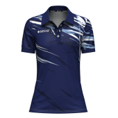 Футболка Поло SECO® Meteor 25241010 женская цвет: темно-синий/белый