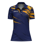 Футболка Поло SECO® Meteor 25241005 женская цвет: темно-синий/оранжевый