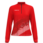 Кофта спортивная SECO® Astrada 26315302 женская цвет: красный (короткая молния)