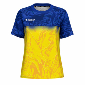 Футболка игровая SECO® Laura 25227351 женская цвет: желто-синий